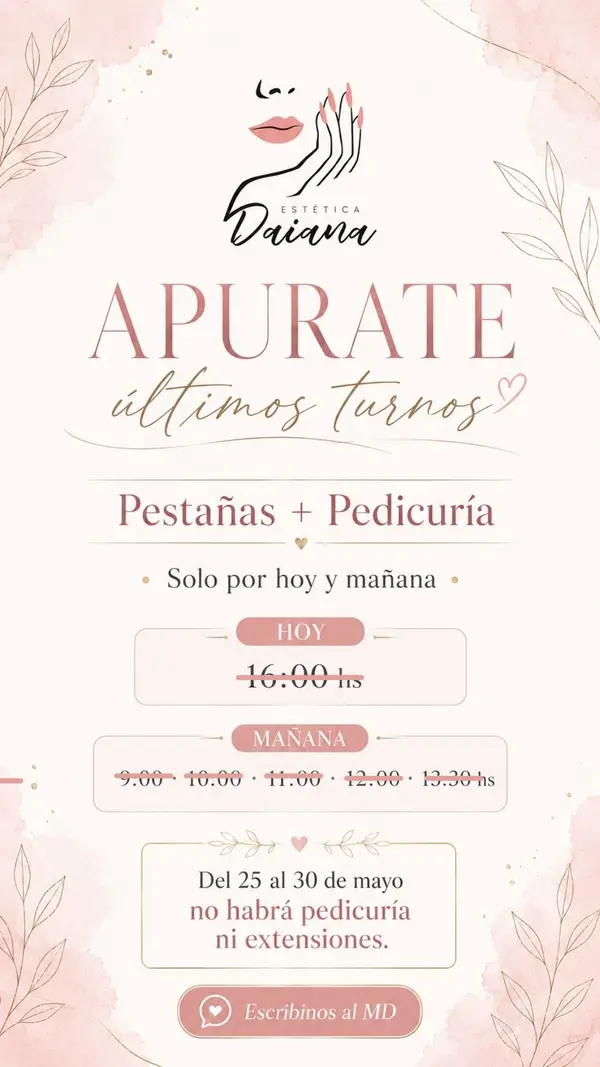 Diseño para Estética Daiana