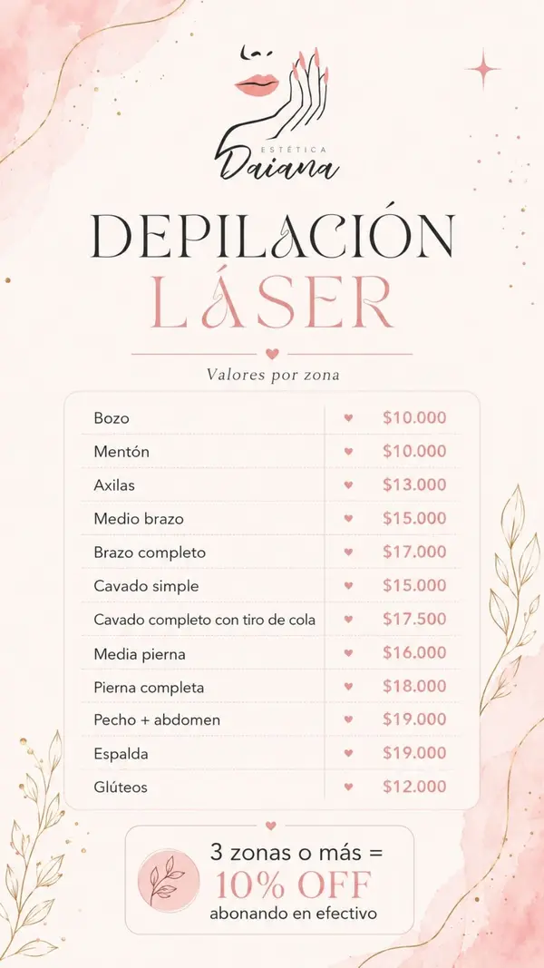 Diseño para Estética Daiana