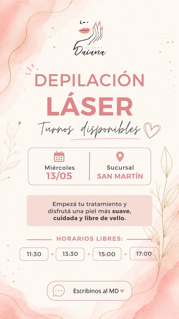 Diseño para Estética Daiana