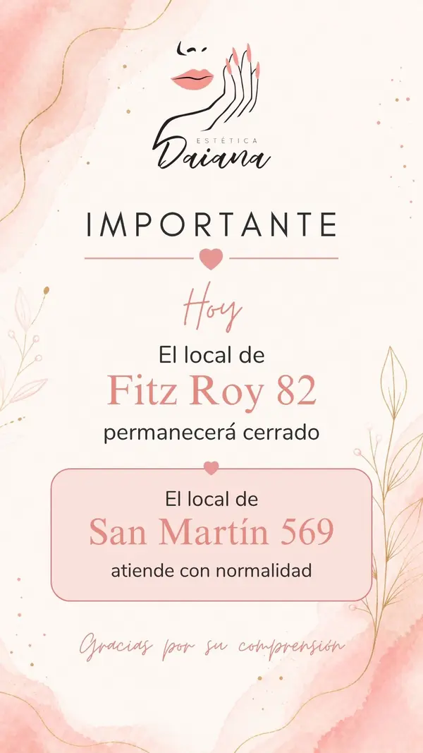 Diseño para Estética Daiana
