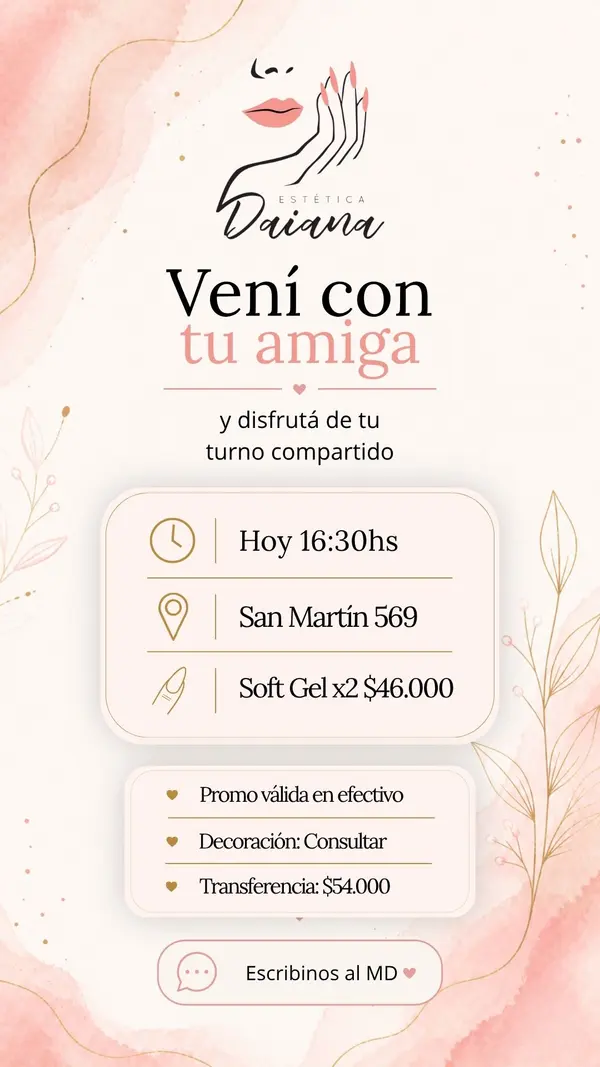 Diseño para Estética Daiana
