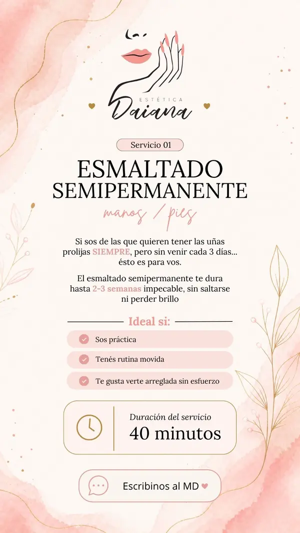 Diseño para Estética Daiana