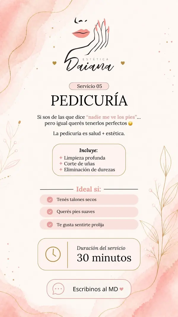 Diseño para Estética Daiana