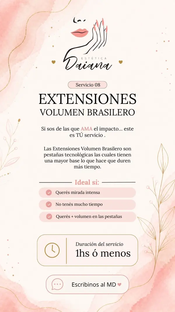 Diseño para Estética Daiana