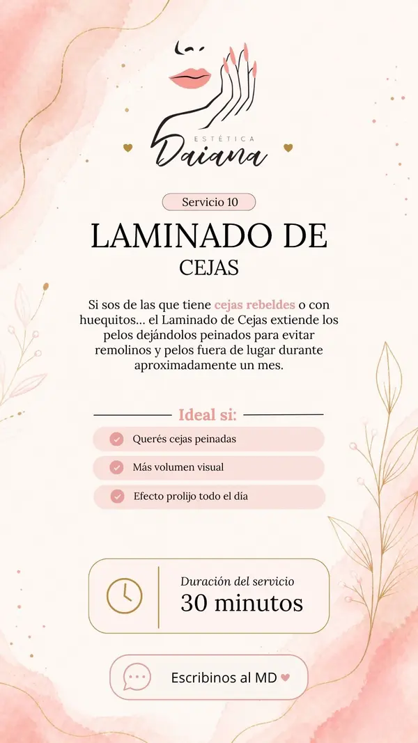 Diseño para Estética Daiana