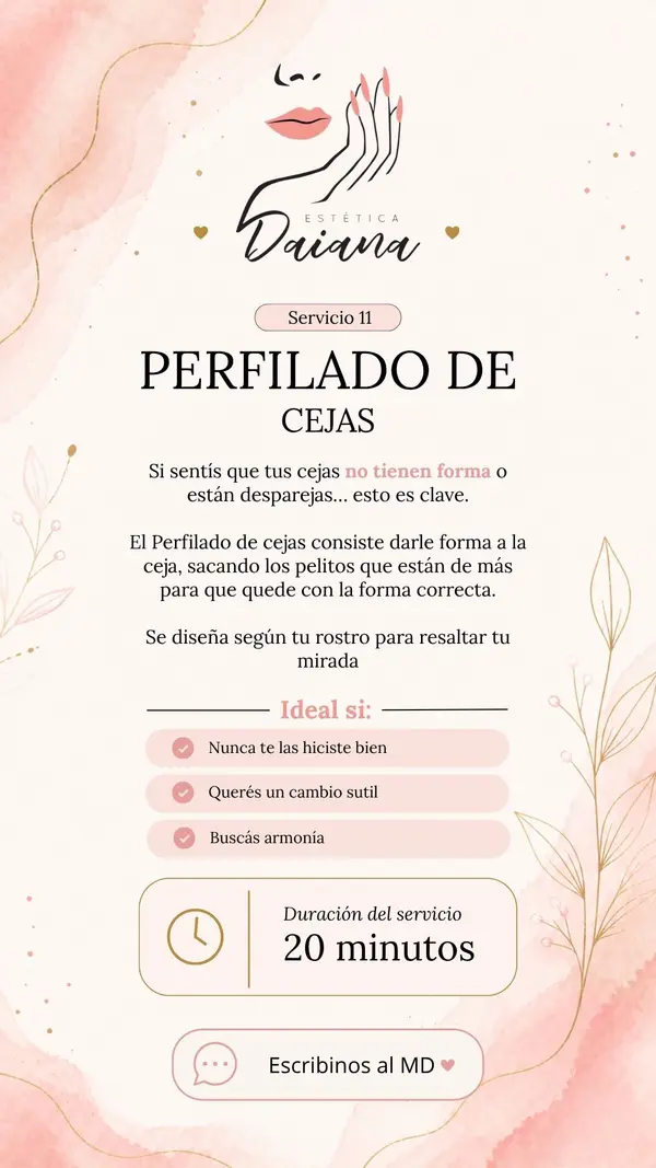 Diseño para Estética Daiana