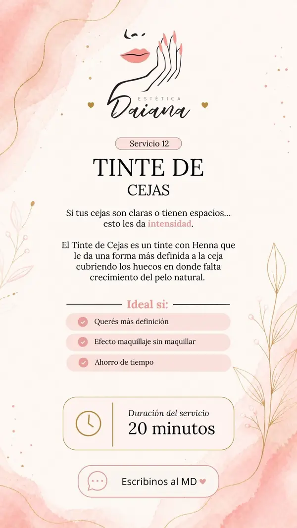 Diseño para Estética Daiana