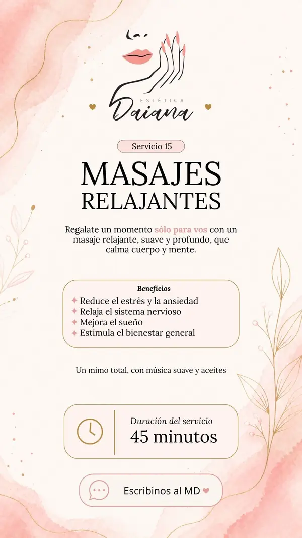 Diseño para Estética Daiana