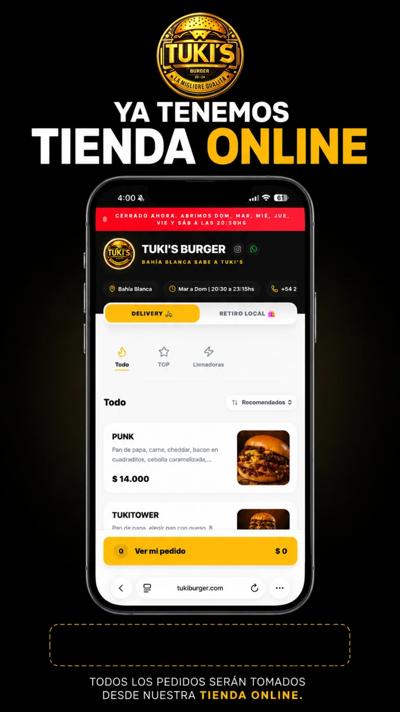 Diseño para Tuki Burger