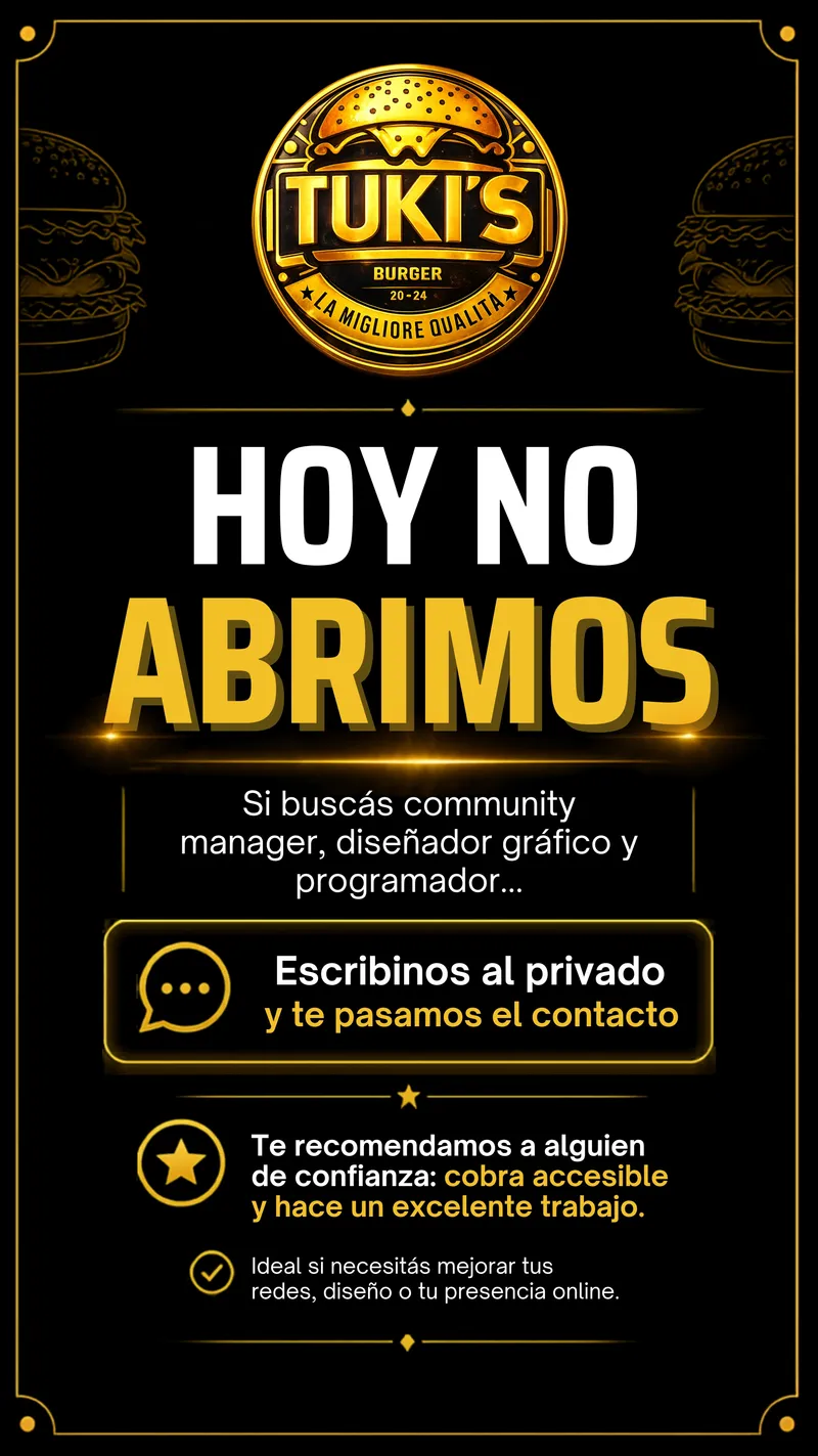 Diseño para Tuki Burger